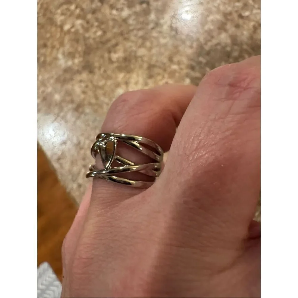 New Woman’s 925 silver heart silver ring Valentine’s Day 2025